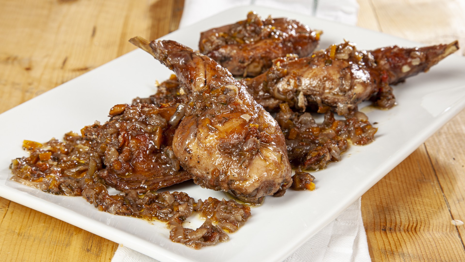 Coniglio alla cacciatora alla romagnola