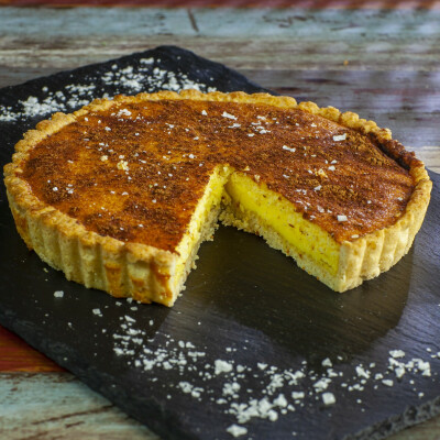 Crostata con crema al cocco