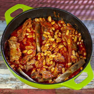 Maiale e fagioli alla messicana