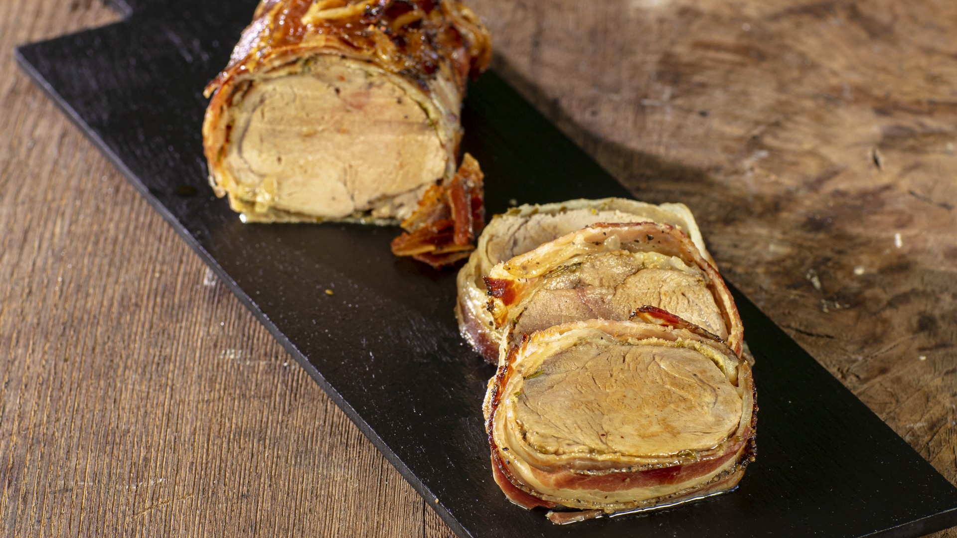 Filetto di maiale con pancetta