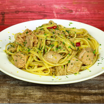 Pasta tonno e limone