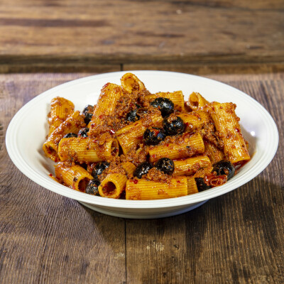 Pasta 'nduja e olive