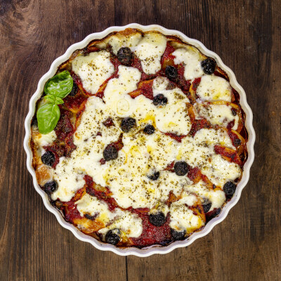 Tortino di patate alla pizzaiola